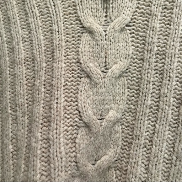 Nanushka Evie Half Zip Wool Cable Knit Wool Blend Sweater Large - Picture 7 of 16